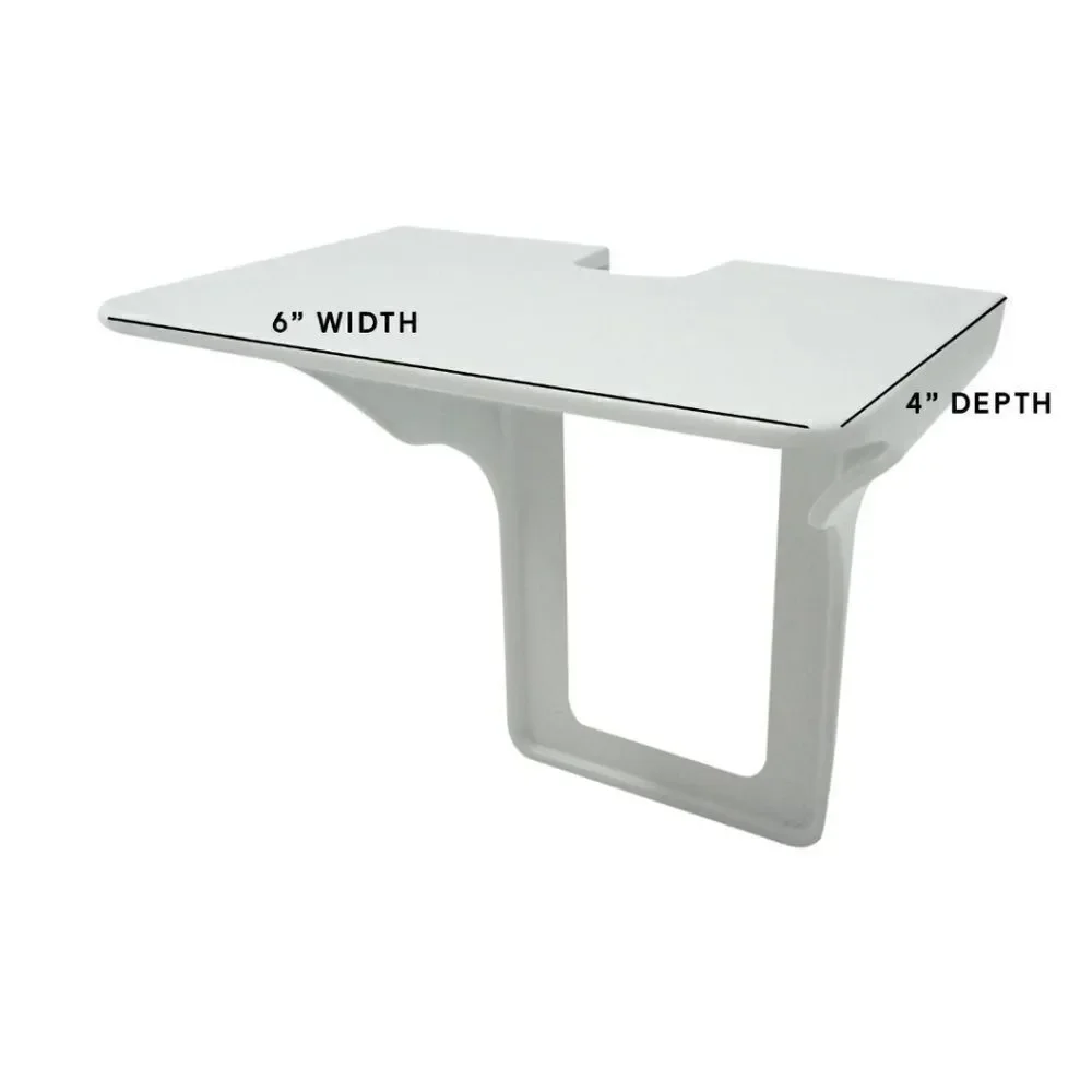 2pk power perch outlet storage shelf